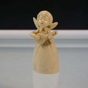 Vintage Musical Angel A Santini Classic Figure Made In Italy Sculpted Marble
